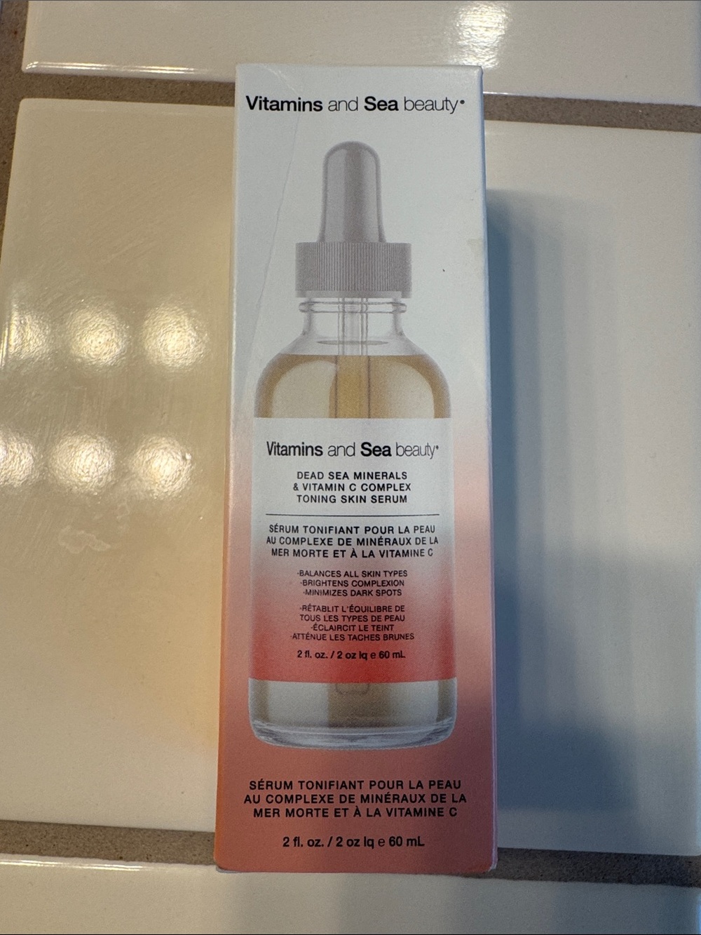Vitamins and Sea Beauty- Dead Sea Minerals & Vitamin C Toning Skin Serum - Pink